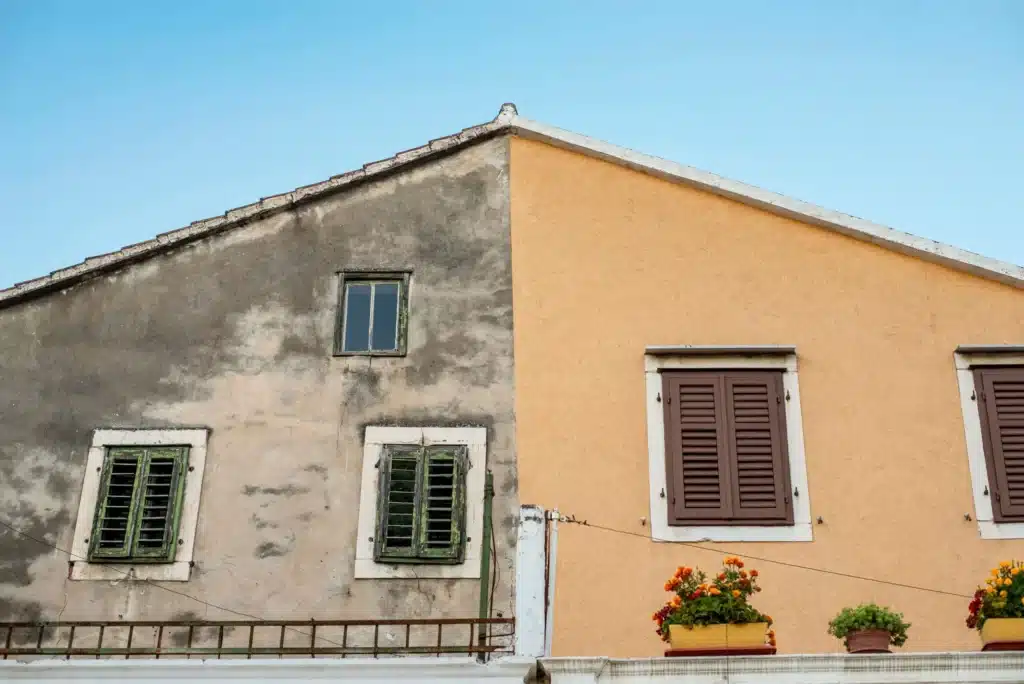 Façade avant et après un ravalement